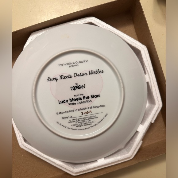 I Love Lucy Meets Orson Welles Hamilton Collector Plate - Picture 4 of 5